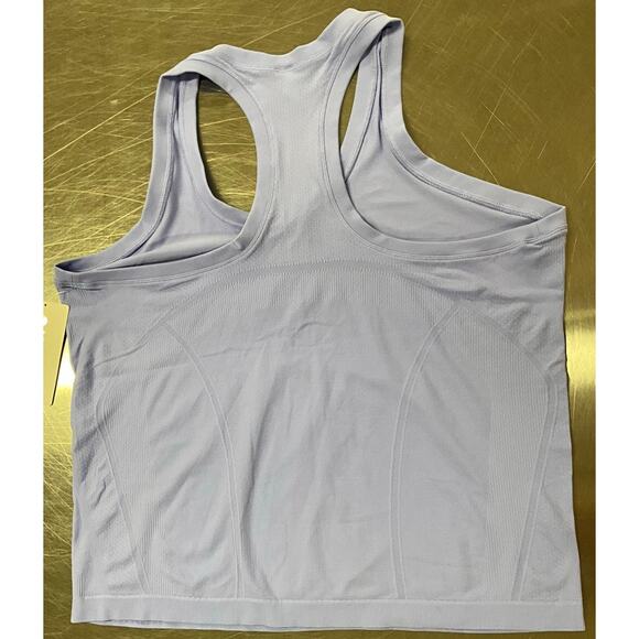 Women's Athleta Momentum 1X Fitted Lilac Racer Back Tank Hip Length XT2 Tech - Picture 2 of 9